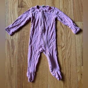 Kate Quinn Bamboo Footie in Rose